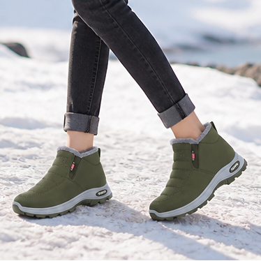 Frostella | Fur-Lined Ankle Boots – Cozy Waterproof Design for Women