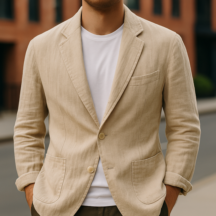 Rino | Linen Blazer – Tailored Lightweight Style for Men