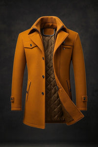 Victor | Cappotto di lana imbottito, elegante e di alta qualità