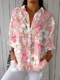 Elizabeth | Anmutige Bluse mit Blumenmuster und legerem Schnitt