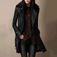 Victoria | Giacca da donna in pelle e montone elegante e lussuosa