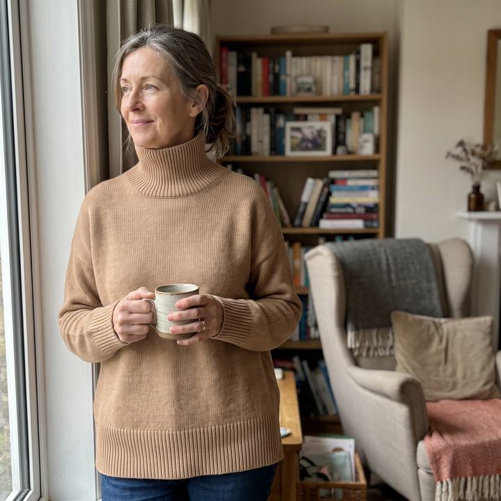 Aria | Oversized Turtleneck Sweater for Effortless Style