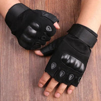 Arthur | Strapazierfähige taktische Handschuhe mit Hartknöcheln und halben Fingern