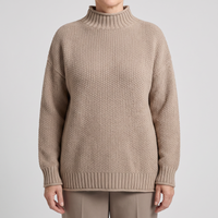 Johanna | Pull doux et décontracté à col roulé en cachemire