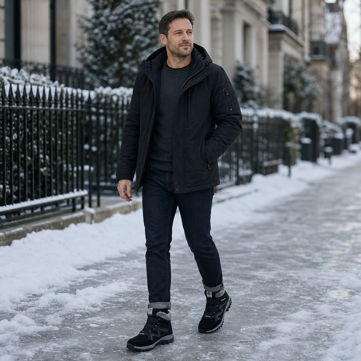 Cozywalk | Non-Slip Ankle Boots – Fleece-Lined Design for Winter