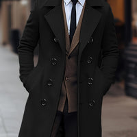 Oliver | Refined Double-Breasted Wool-Blend Trench Coat