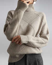 Amelia | Eleganter und zeitloser Rollkragenpullover mit hohem Kragen