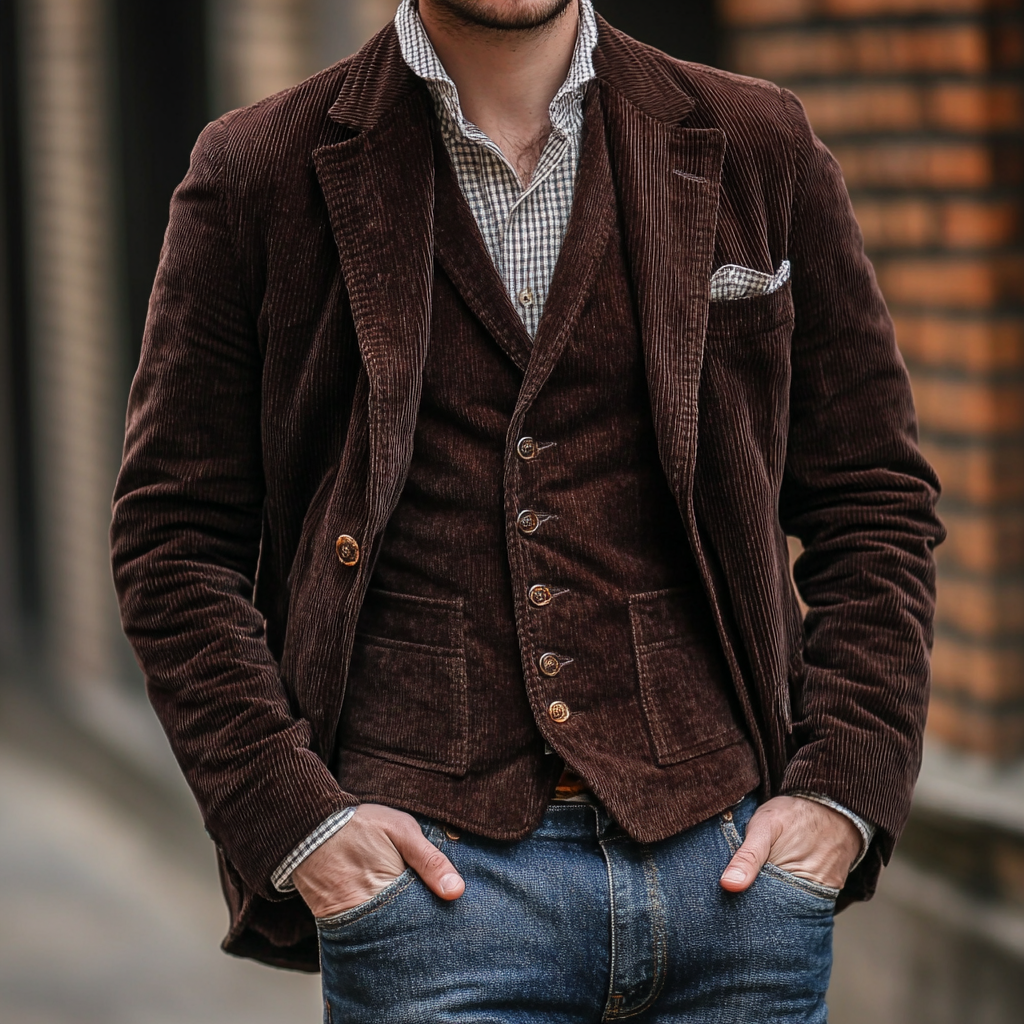 Henrik | Classic And Refined Men's Blazer with Waistcoat