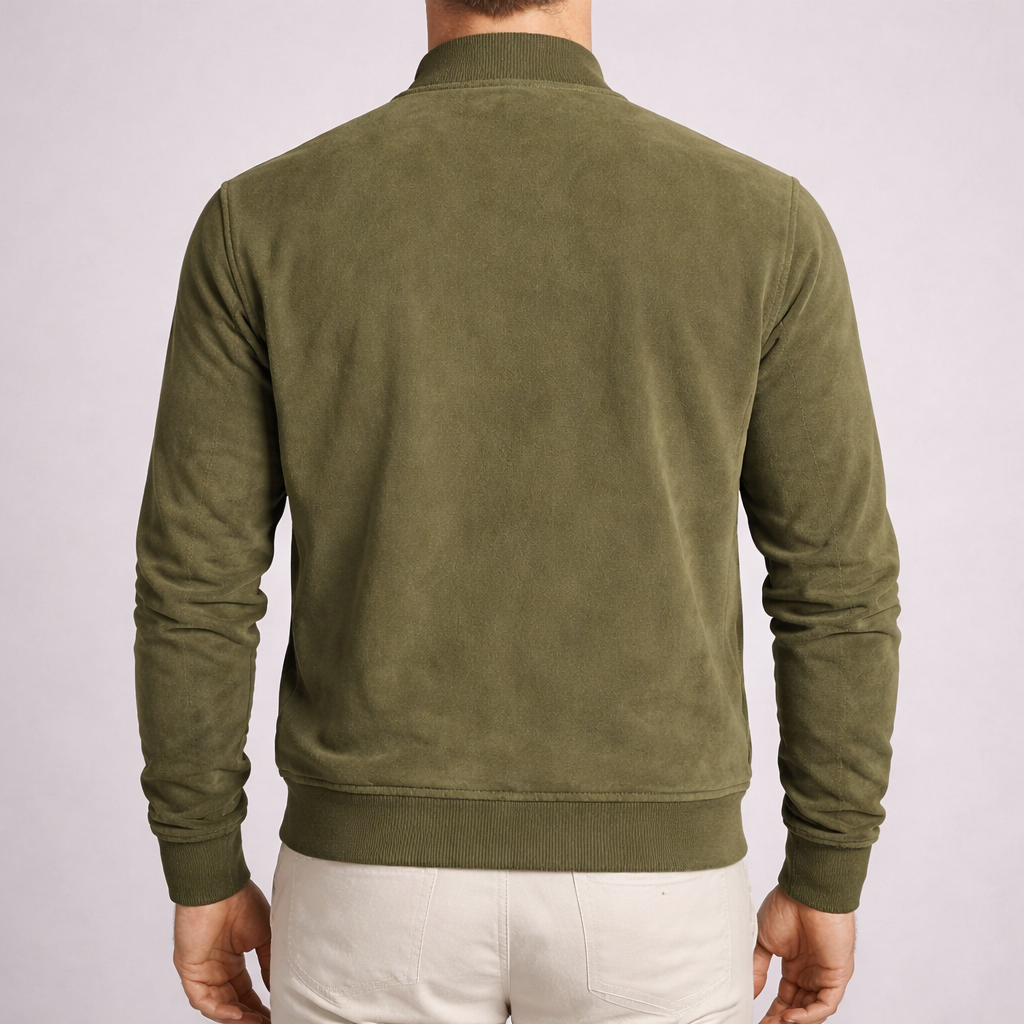 Harrison | Suede Bomber Jacket – Modern Lightweight Style for Men