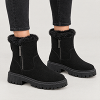 Delphine | Bottines élégantes à semelle épaisse doublées de fourrure