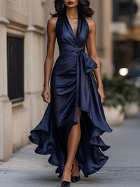Jessica | Abito da sera maxi in satin senza tempo e glamour