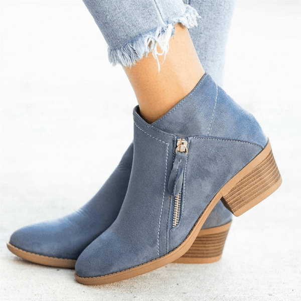 Lea | Chic and Elegant Low-Heel Ankle Boots 0