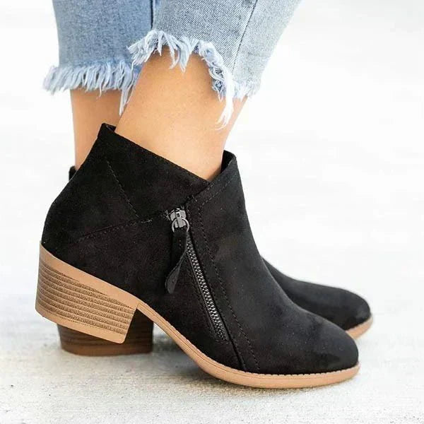 Lea | Chic and Elegant Low-Heel Ankle Boots 4
