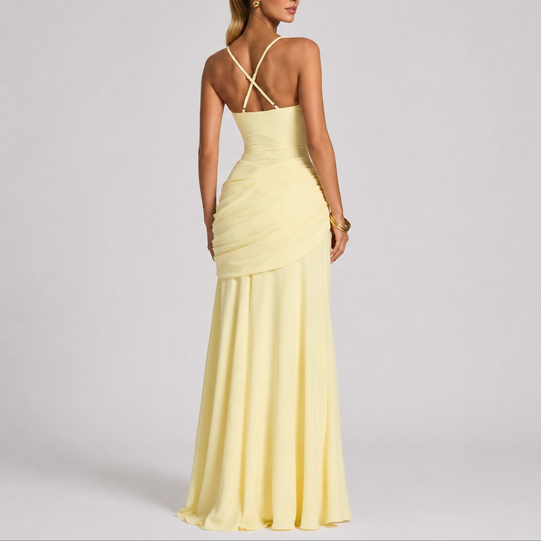 Sophia | Elegante e sofisticato abito lungo autunnale da cerimonia