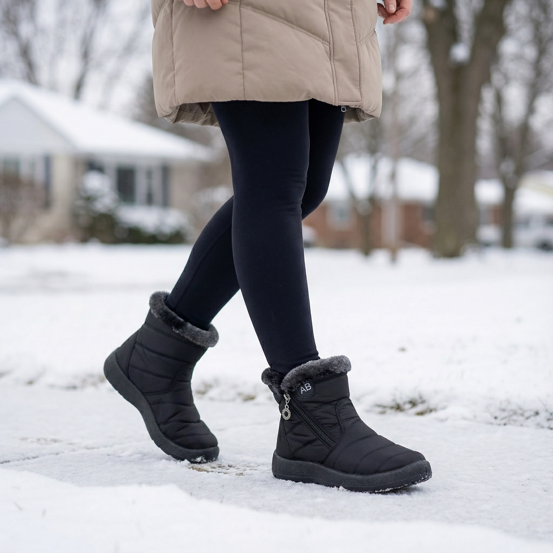 Frostiva | Winter Ankle Boots – Fur Lined for Comfort