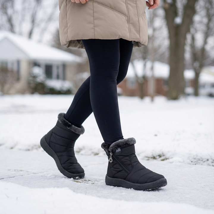 Frostiva | Winter Ankle Boots – Fur Lined for Comfort