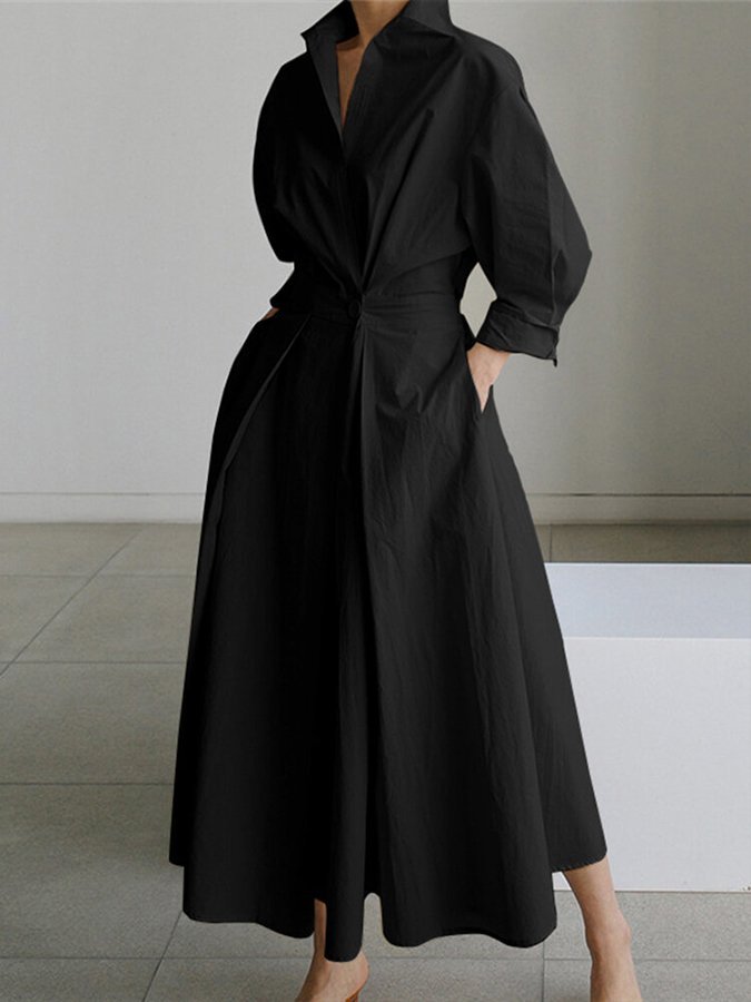 Eden | Midi Dress – Elegant Flowing Style for Women