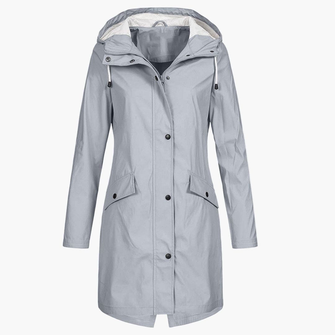 Bettina | Waterproof Long Hooded Coat for Women