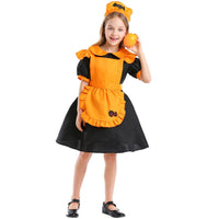 Millie | Halloween-Kostümkleid für Mädchen als Kürbisfee mit Rüschen