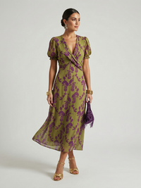 Jessica | Schickes und leichtes Midikleid mit Blumenmuster