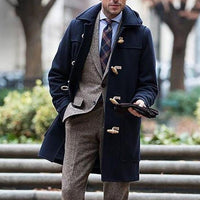 Benjamin | Trendy Hooded Wool-Blend Winter Trench Coat