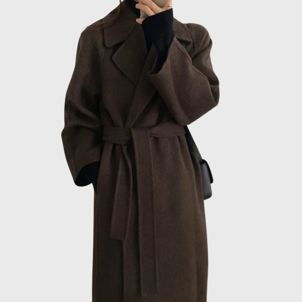 Veronika | Classic Wool Winter Coat – Elegant Warmth for Women