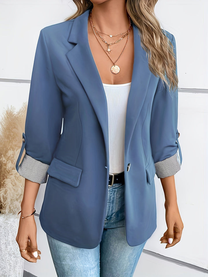 Clara | Stilvoller und vielseitiger Blazer mit hochkrempelbaren Ärmeln