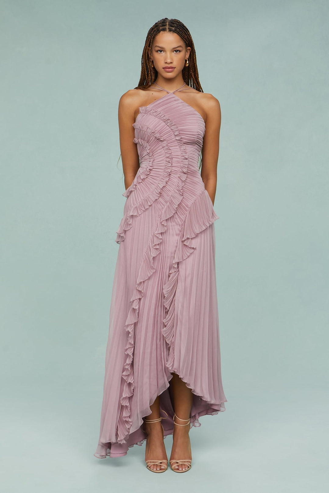 Estelle | Wedding Guest Dress – Elegant Halter Style for Women