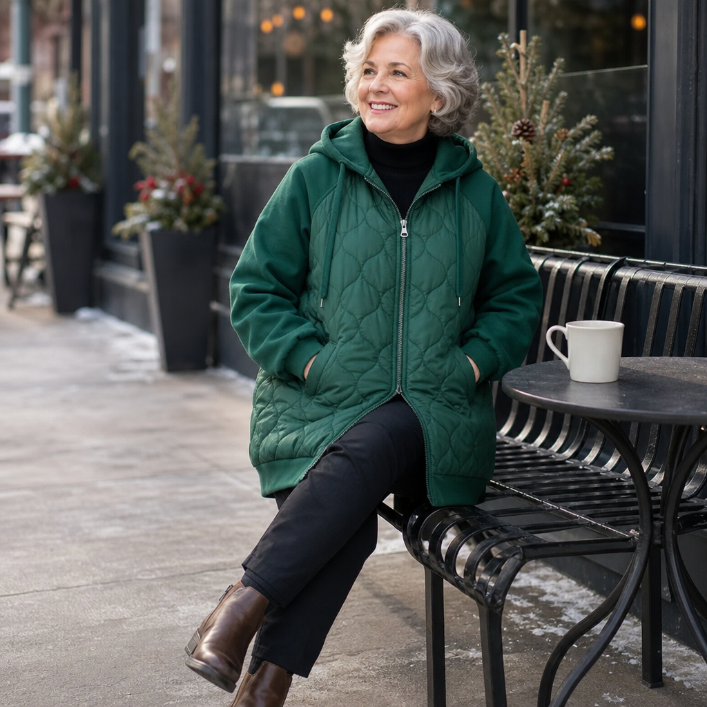 Wearbella | Quilted Hooded Puffer Jacket for Women