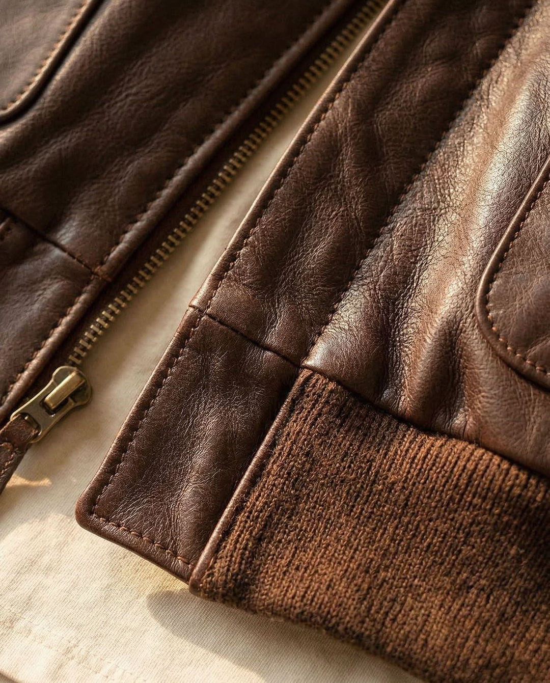 Leonard | Leather Jacket – Refined Style with Comfort