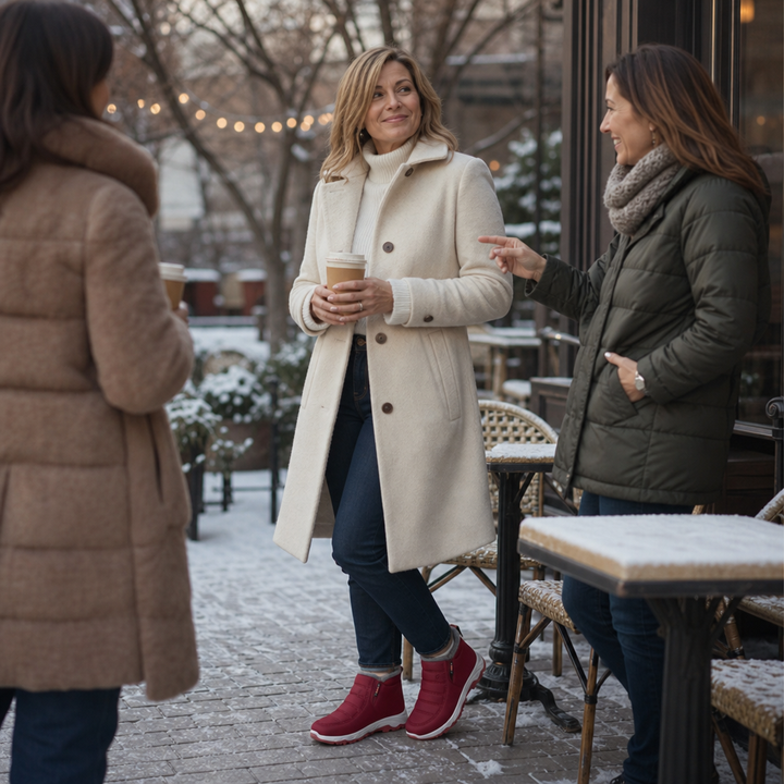 Frostella | Fur-Lined Ankle Boots – Cozy Waterproof Design for Women