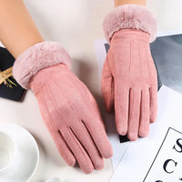 Emily | Gants élégants et douillets en daim pour femme