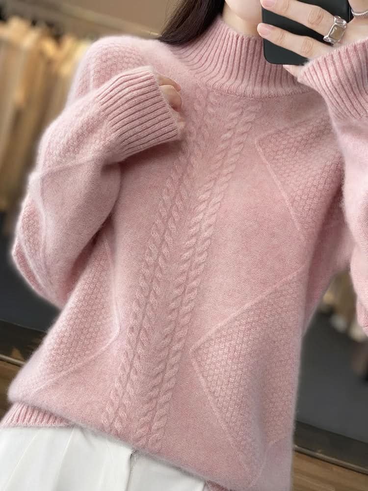 Cleo | Cashmere Sweater – Luxuriously Soft Turtleneck Style for Women