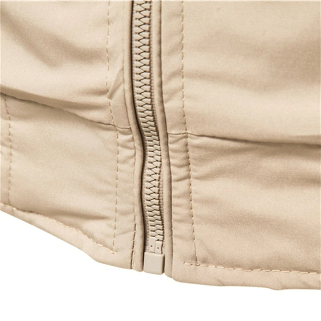 Arthur | Casual and Contrast Ribbed Bomber Jacket