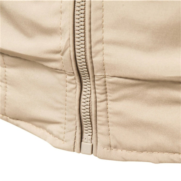 Arthur | Casual and Contrast Ribbed Bomber Jacket