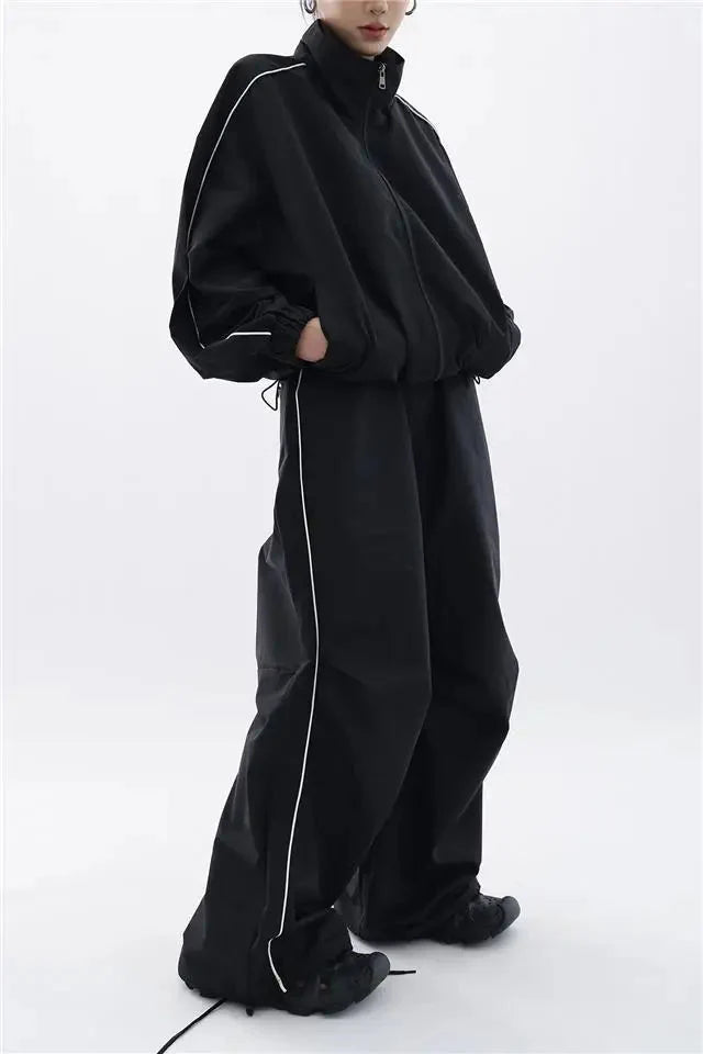 Drune | Oversized Training Suit for Women in Black