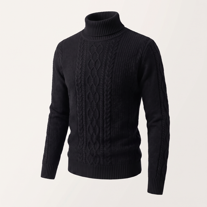 Lambswool | Turtleneck Sweater – Soft & Unique Pattern for Women