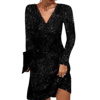 Julia | Robe mini à sequins pour femme, glamour et élégante