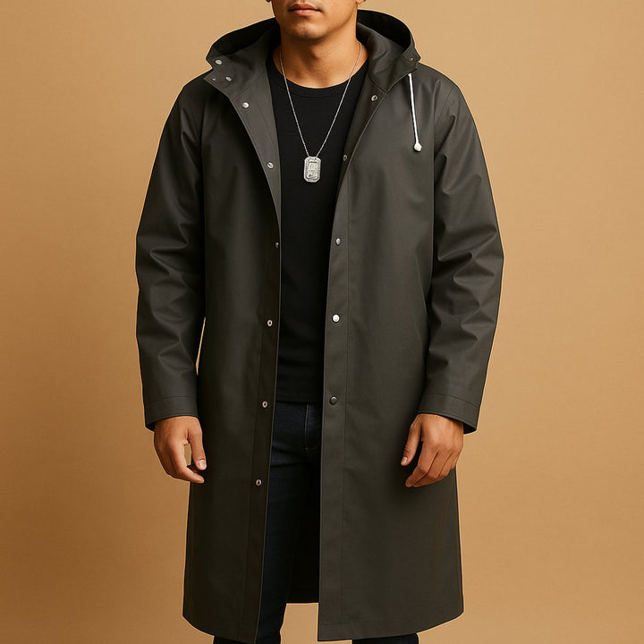 Noah | Stilvolle und luxuriöse lange wetterfeste Jacke