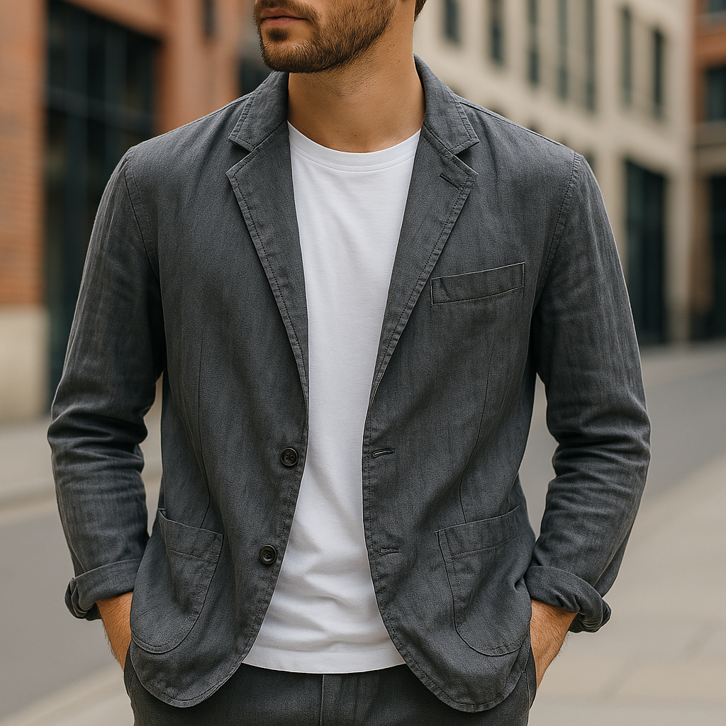 Rino | Linen Blazer – Tailored Lightweight Style for Men