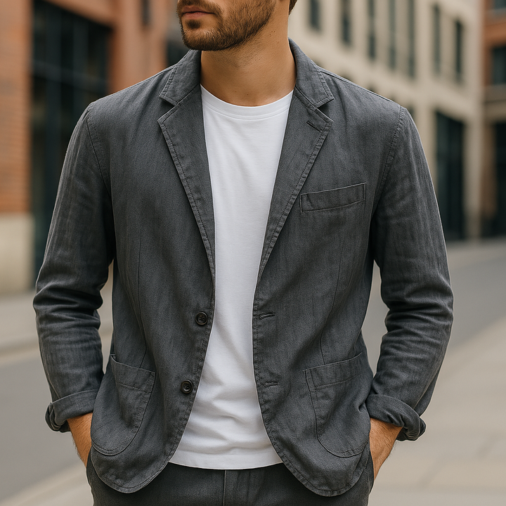 Rino | Linen Blazer – Tailored Lightweight Style for Men