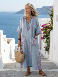 Lily | Robe midi légère et confortable en coton