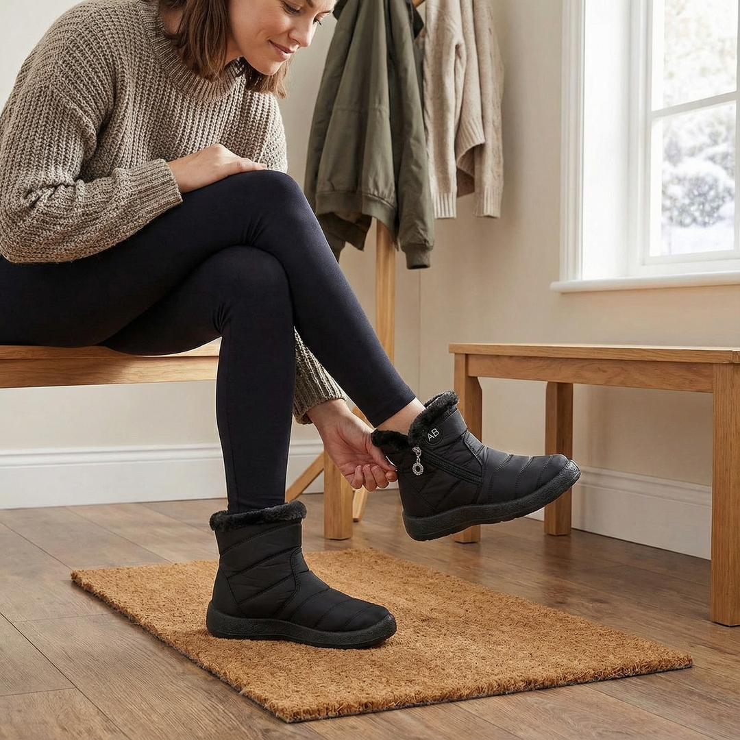 Frostiva | Winter Ankle Boots – Fur Lined for Comfort