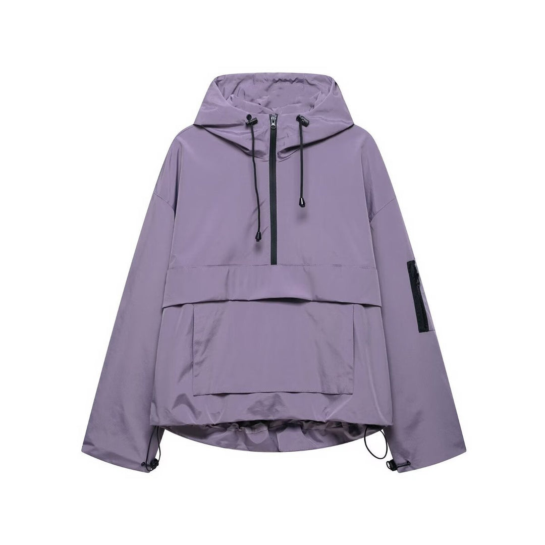 Elysia | Hooded Anorak Jacket – Wind-Resistant & Water-Repellent for Women