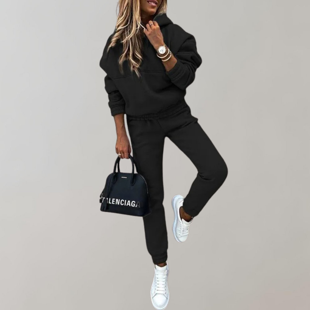 Drune | Retro Style Tracksuit with Hoodie for Women