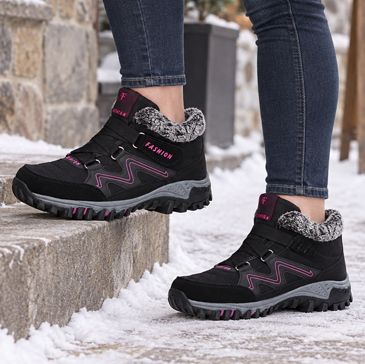 Cozywalk | Non-Slip Ankle Boots – Fleece-Lined Design for Winter