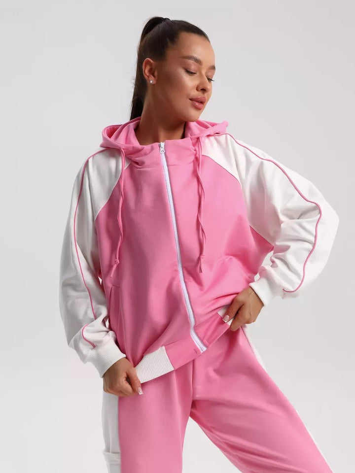 Druva | Hooded Tracksuit – Comfortable Cotton Blend Set for Women