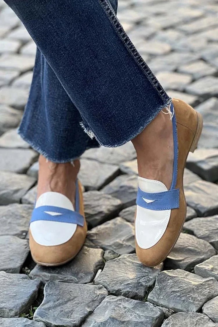 Delaney | Color Block Loafers for Women – Stylish Comfort
