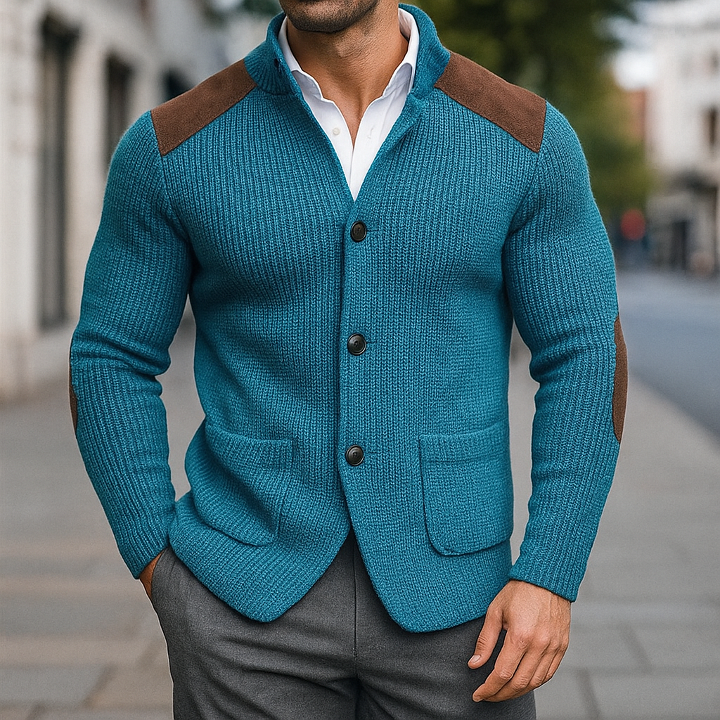 Stephan | Bequemer und stilvoller Blazer aus strukturiertem Strick