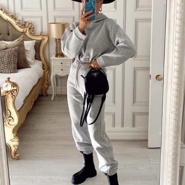 Drape | Two-Piece Tracksuit Set with Hood